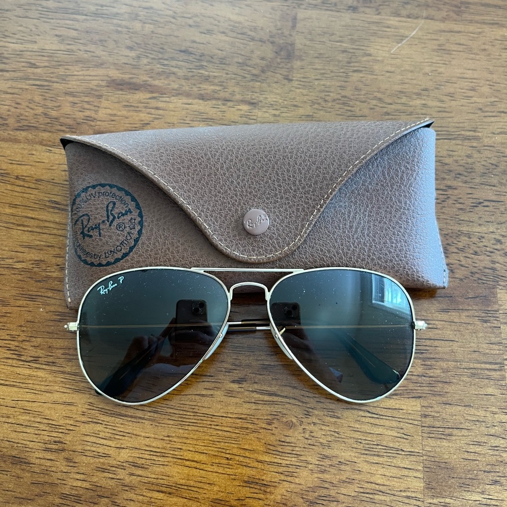 Polarized Ray-Ban Aviator Sunglasses